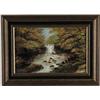Image 1 : DAVY (20th Century) WATERFALL IN LANDSCAPE.