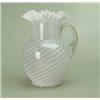 Image 1 : OPALESCENT SWIRL GLASS WATER PITCHER.
