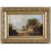 Image 1 : J. WOOD (British, 19th Century) COTTAGE BY THE SHORE.