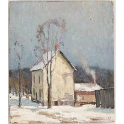 GEORGE ARTHUR KULMALA (Canadian, 1896-1940) "THE OLD HOME".  