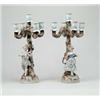 Image 1 : PAIR OF PORCELAIN CANDELABRAS.