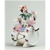 Image 1 : PORCELAIN TWO PART FIGURAL BOX.