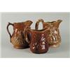 Image 1 : THREE ROCKINGHAM WARE PITCHERS.