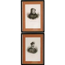 PAIR OF FRAMED ENGRAVINGS.