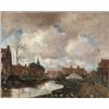 Image 1 : C. WARING (European, 19th Century) TOWN LANDSCAPE.