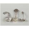 Image 1 : THREE FANCY SILVER SPOONS.