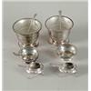 Image 1 : LOT OF STERLING SALTS AND SPOONS.