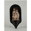 Image 1 : SMALL WALL FONT WITH MOLDED FIGURINE.
