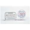 Image 1 : TWO ADVERTISING GLASS PAPERWEIGHTS.