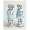 Image 1 : PAIR OF BISQUE DECORATED FIGURINES.