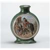 Image 1 : DOUBLE SIDED PRATT WARE VASE.