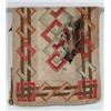 Image 1 : DIAMOND PATTERN HOOKED RUG.