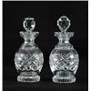 Image 1 : PAIR OF WATERFORD TYPE COLOGNE BOTTLES.