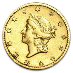 $1 Liberty Head Gold - Type 1 ( Minted 1849-1854) Around 160 Years Old