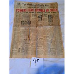 Antique Newspaper