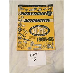 Vintage Auto Parts Catalog