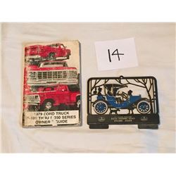 Vintage Owners Manual Calendar Advertising