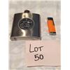 Image 1 : Motorcycle Flask & Lighter
