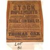 Image 2 : Antique Livestock Log Book and Poster