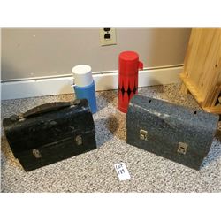 Vintage Lunch Box and Thermoses