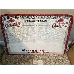 Hockey Net Beer Sign