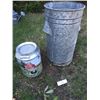 Image 1 : Vintage style Can & large flower bin