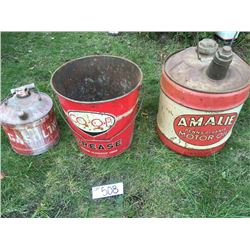 Vintage Oil &Gas Cans