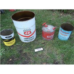 Vintage Oil & Gas Cans