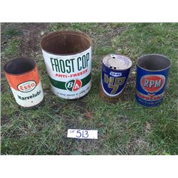 Vintage Oil Cans