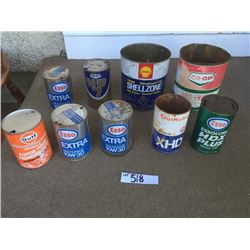 Vintage Oil & Antifreeze Cans