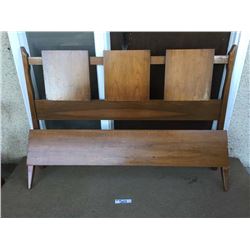 Vintage wooden Headboard & Footboard