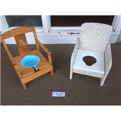 Vintage Childrens Pottys