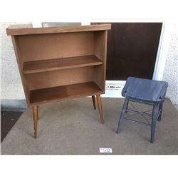 Vintage shelf and stool
