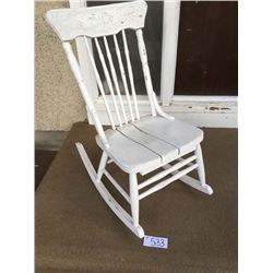 Antique distressed rocking chair