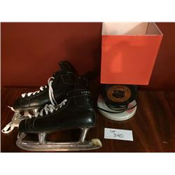 Vintage Skates & Lamp