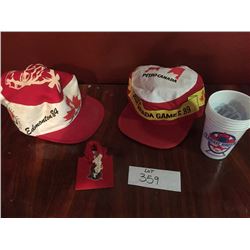 Vintage Caps, Cups and Magnet