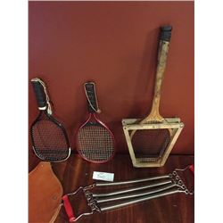 Vintage Rackets & Exerciser
