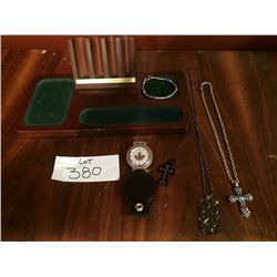 Mens Jewellery, Coin, Jewellery tray