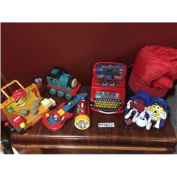 Toys & sleeping bag