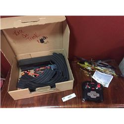 race Car set & remote Helicopter