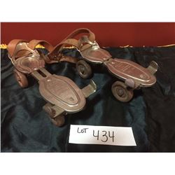 Vintage Metal Rollerskates