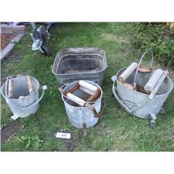 Vintage wash tubs