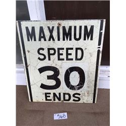 Antique Road Sign