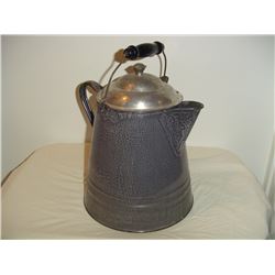 Grey Enamal Coffee Pot Large