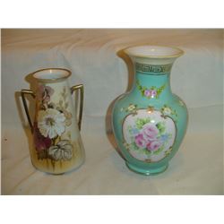 Hand Painted Nippon Vases 2