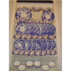 Royal Crown Derby Blue Milkado Dish Set