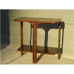 Wooden 1950's D Table