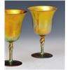 Image 3 : Set of (4) Steuben Aurene Goblets