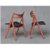 Image 4 : Set of Ten Hans Wegner Oak Saw Buck Chairs