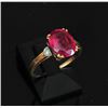 Image 2 : 14k Gold Ruby Ring